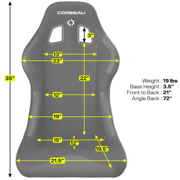 Corbeau Forza Racing Seat