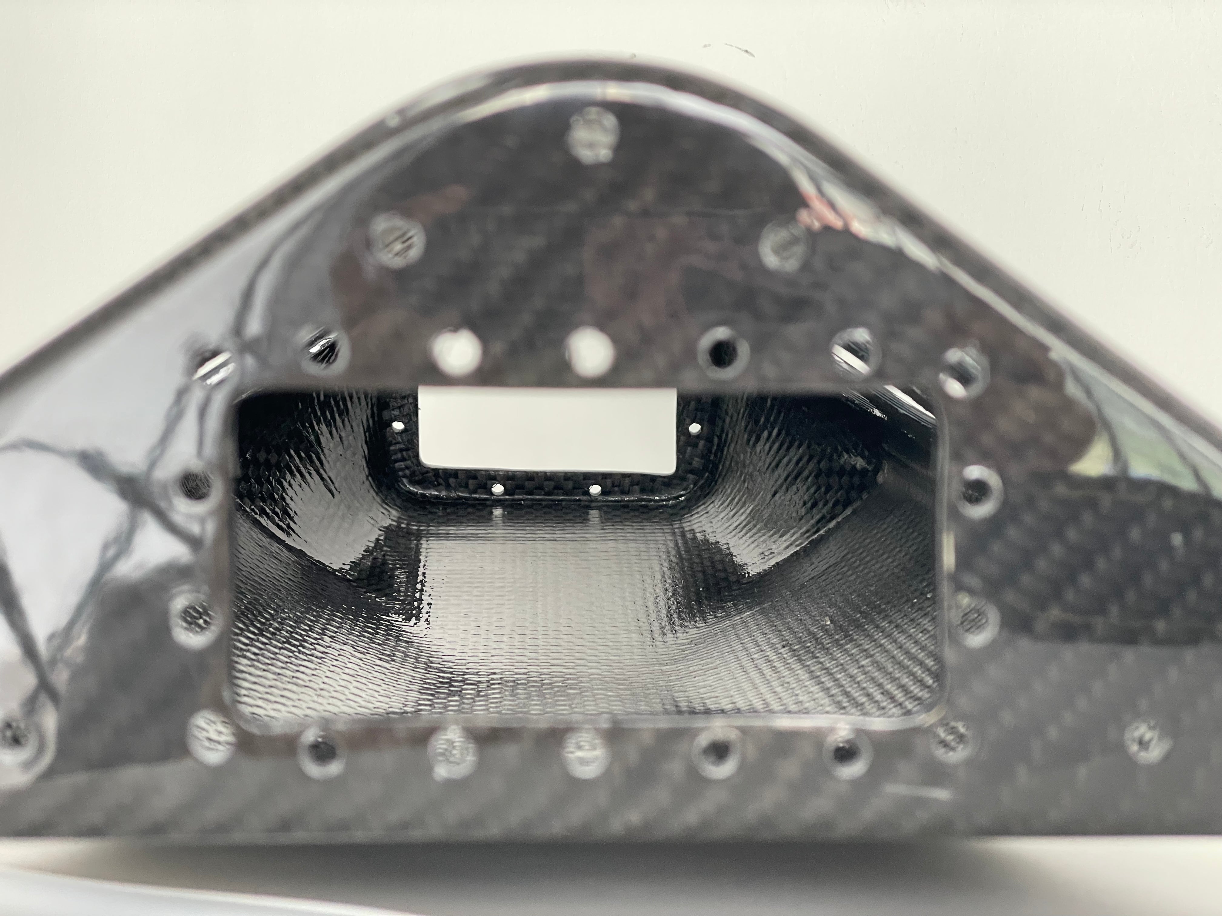 SPE Coyote Carbon Fiber Intake Manifold - inside plenum detail