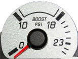 LFP (Lightning Force Performance) LFP Boost Gauge Overlay Kit 03-04 Ford SVT Cobra Mustang (0-25 psi) 