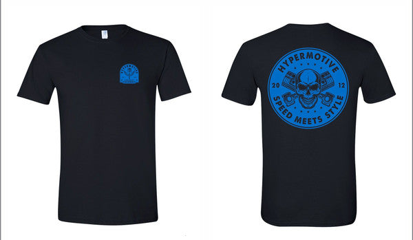 Hypermotive Athletic Fit Piston and Skull T-Shirt