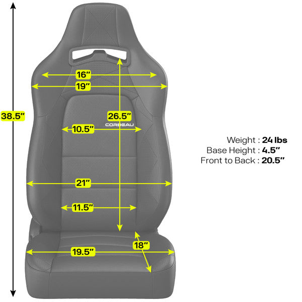 Corbeau Trailcat Reclining Seat - Pair