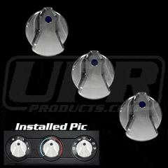 Billet Designer AC Knobs (fits 05-06 Ford Mustang)