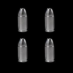 Universal Billet Bullet Valve Stem Cap Kit (Fits 79-26 Mustang)
