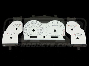 White Face Gauges 120mph (fits 94-04 Ford Mustang V6) UPR