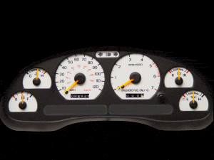 EL Glow Gauges (fits 94-98 Mustang V6) UPR