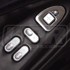 Stainless Steel Mirror Control Trim Bezel (fits 94-04 Mustang) UPR