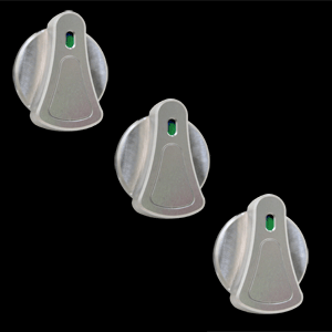Billet Depot AC Knobs UPR (fits 89-04 Ford Mustang)