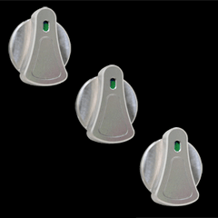 Billet Depot AC Knobs UPR (fits 89-04 Ford Mustang)