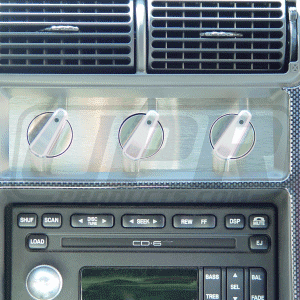 Stainless Steel AC Faceplate (fits 89-04 Ford Mustang) UPR