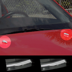 Billet Windshield Washer Covers (fits 05-09 Ford Mustang) UPR