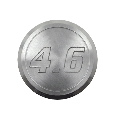 Billet Cigarette Lighter Delete 4.6 Logo Engraved (fits 79-04 Mustang) UPR
