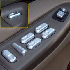 Billet Window Switch Kit (fits 99-01 Superduty F250 F350 97-01 F150 2 Door) UPR