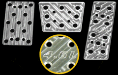 Billet Automatic Pedal Kit 4.6 Logo (fits 79-04 Ford Mustang) UPR