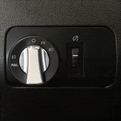 Billet Headlight Knob Cover UPR (fits 05-14 Mustang)