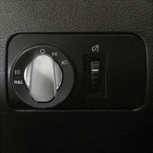 Billet Slimline Headlight Knob Cover (fits 05-14 Mustang)