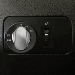 Billet Slimline Headlight Knob Cover (fits 05-14 Mustang)