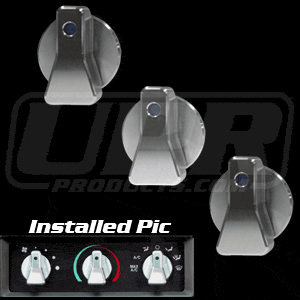 Billet Regular AC Knobs UPR (fits 89-04 Ford Mustang)