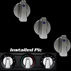 Billet Slimline AC Knobs (fits 05-06 Ford Mustang)