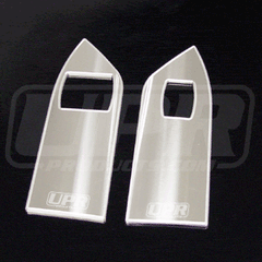 Billet "UPR" Hardtop Window Switch Plates Polished (fits 05-09 Mustang) UPR