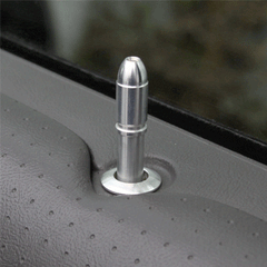 Billet Bullet Door Pin & Bezel Kit (fits 79-04 Ford Mustang) UPR