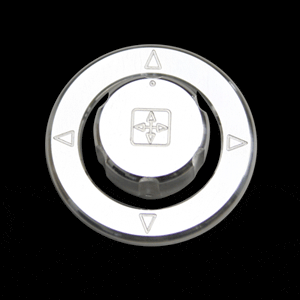 Billet Designer Mirror Control Knob & Bezel Kit (fits 10-14 Mustang) UPR