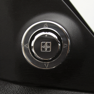 Billet Designer Mirror Control Knob & Bezel Kit (fits 10-14 Mustang) UPR