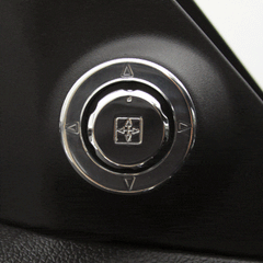 Billet Designer Mirror Control Knob & Bezel Kit (fits 10-14 Mustang) UPR