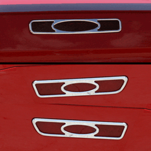 Designer Side Marker & Brake Light Bezels Polished (fits 05-09 Mustang) UPR