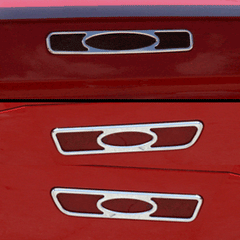 Designer Side Marker & Brake Light Bezels Polished (fits 05-09 Mustang) UPR