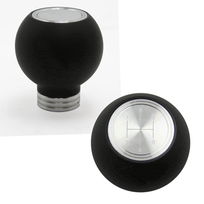 Composite Shift Knob Round 4.6 5 & 6 Speed Logo (fits 79-04 Mustang) UPR