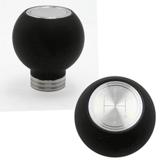 Composite Shift Knob Round 4.6 5 & 6 Speed Logo (fits 79-04 Mustang) UPR