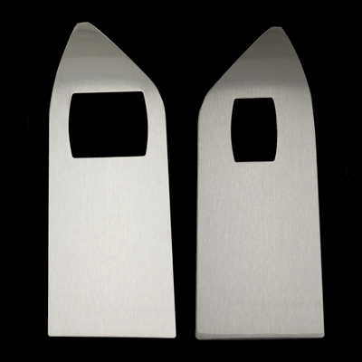 Stainless Steel Hardtop Window Switch Plates (fits 05-09 Mustang) UPR